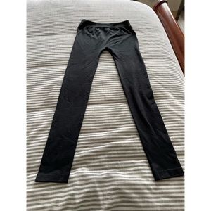 Black Leggings (Pink Rose)